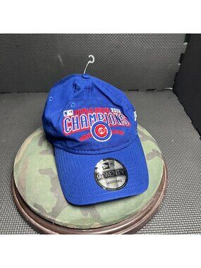 New Era MLB Chicago Cubs 2016 World Series Champions Adjustable 9TWENTY Hat Blue